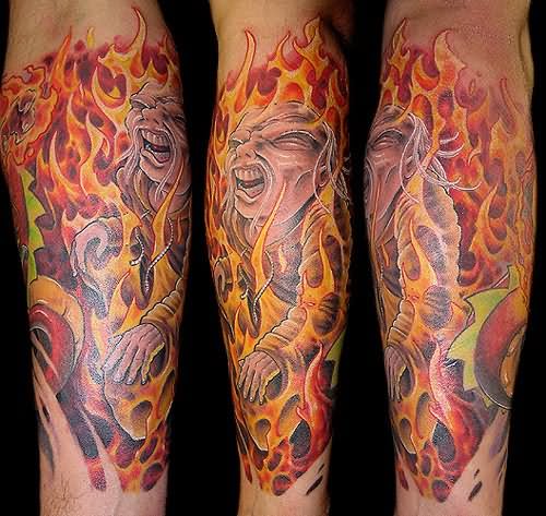 1887tattoos Amazing Fire Flame Tattoo Designs