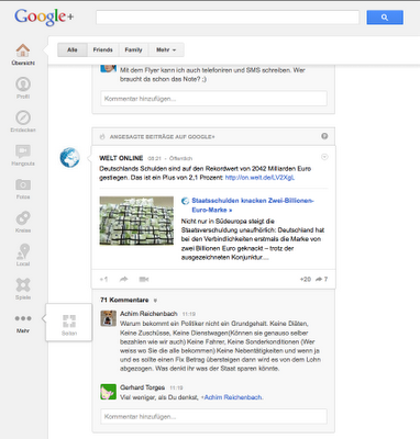 Google+ Seite erstellen im Google+ Konto