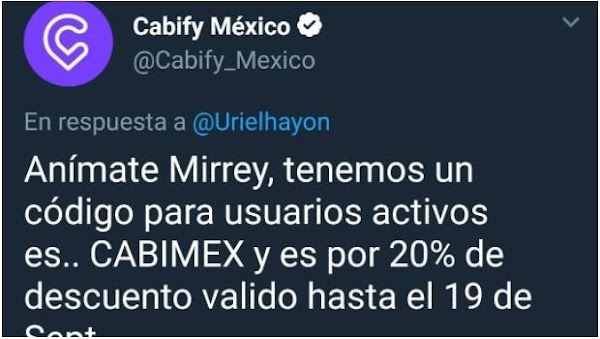 “Anímate Mirrey”: Cabify promociona servicio en medio de la tragedia de Mara Fernanda “Anímate Mirrey”: Cabify promociona servicio en medio de la tragedia de Mara Fernanda
