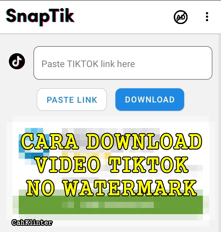 Cara Download Video Tiktok No Watermark
