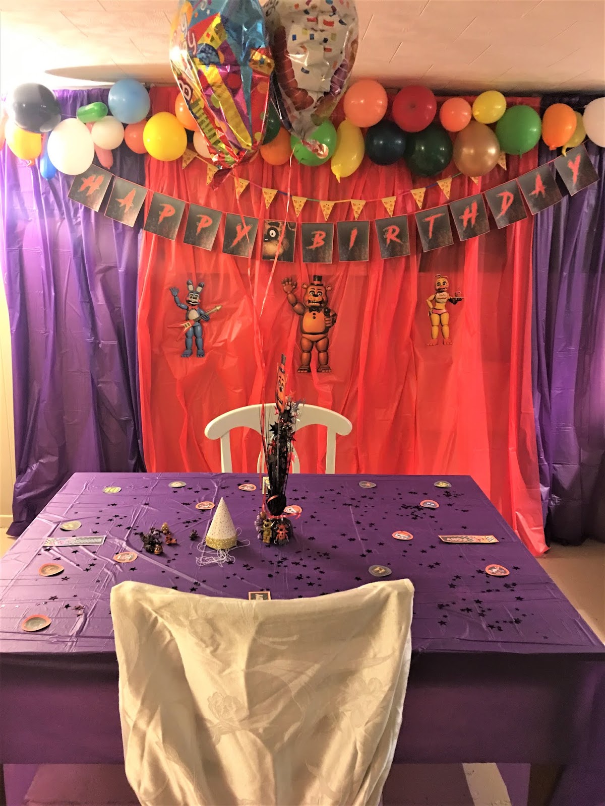 five nights at freddy birthday party