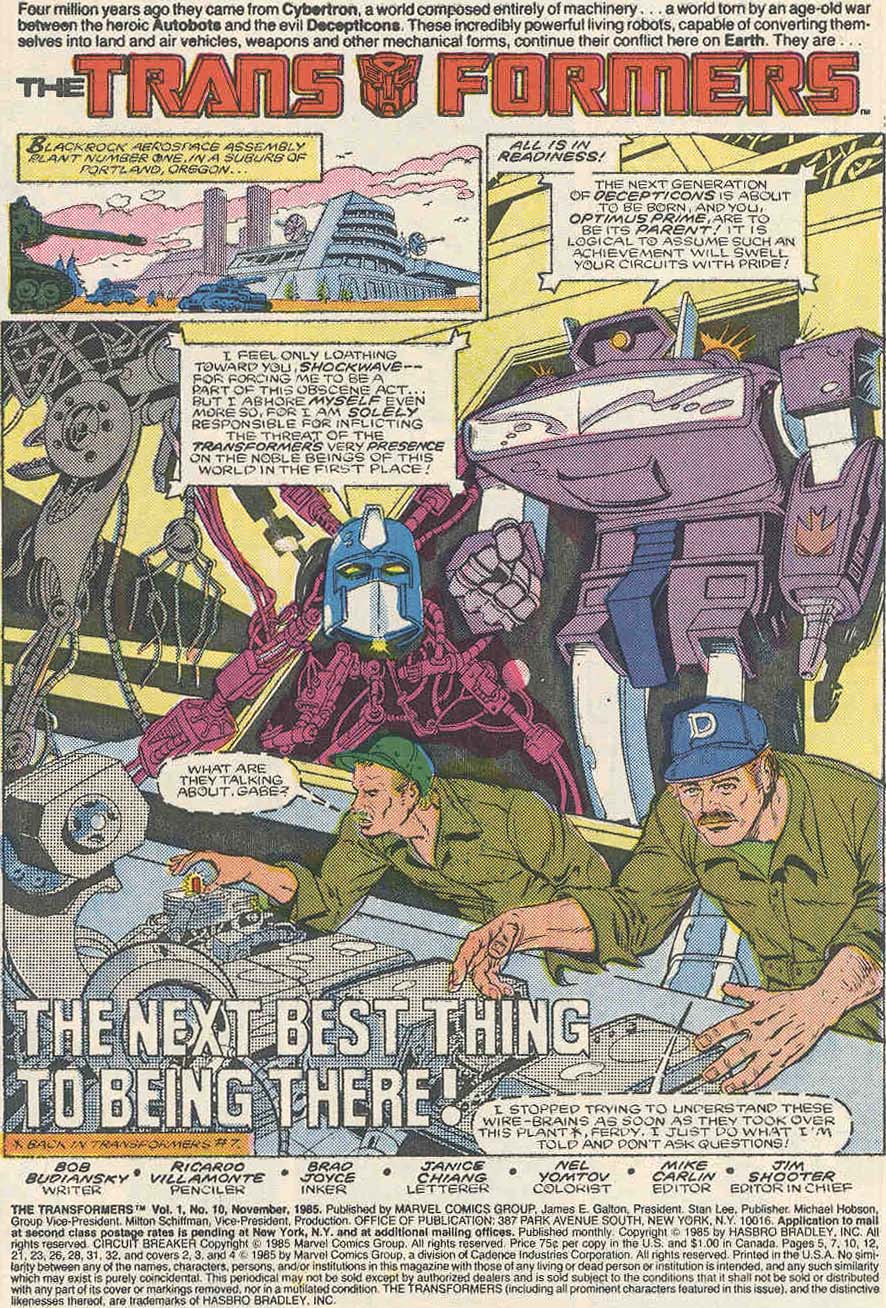 The Transformers (1984) issue 10 - Page 2