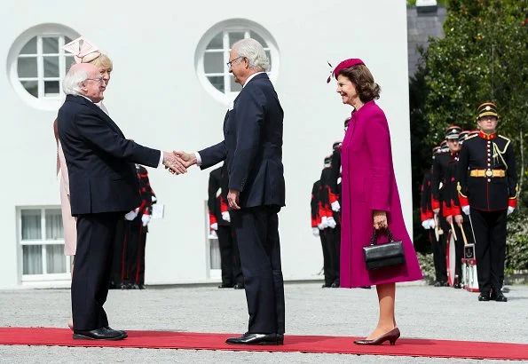 President Michael D Higgins and his wife Sabina Coyne. Queen Silvia and King Carl Gustaf visited the Croke Park GAA Stadium