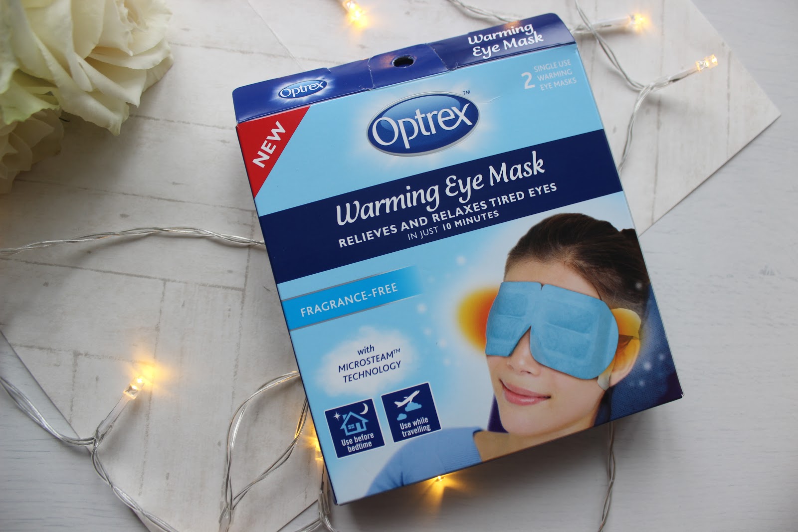 Optrex Warming Eye Masks , eye masks, optrex, warming mask, eyes, travel 