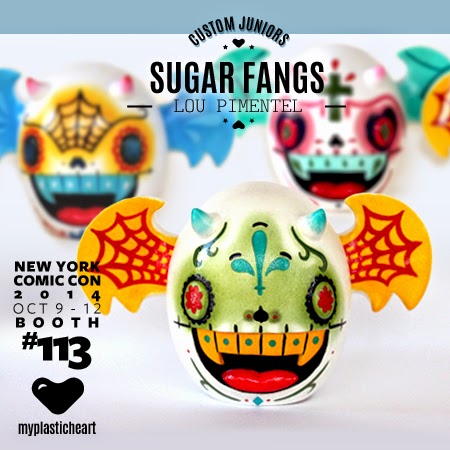 New York Comic Con 2014 Exclusive “Sugar Fangs” Custom Junior Vinyl Figures by Lou Pimentel