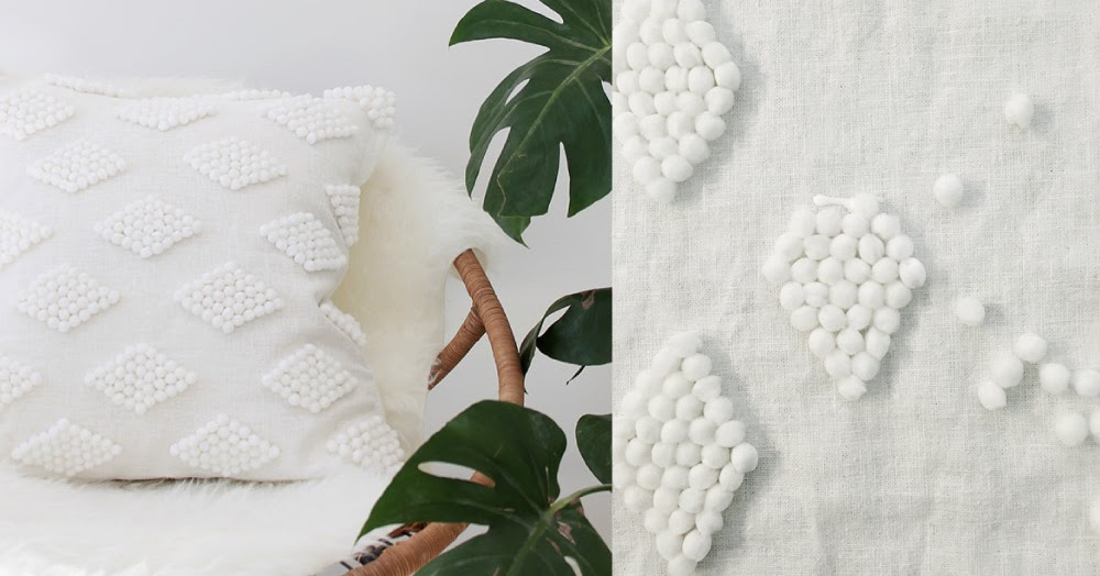Decorare fai da te un semplice cuscino bianco Blog di arredamento e jpg (1000x524)