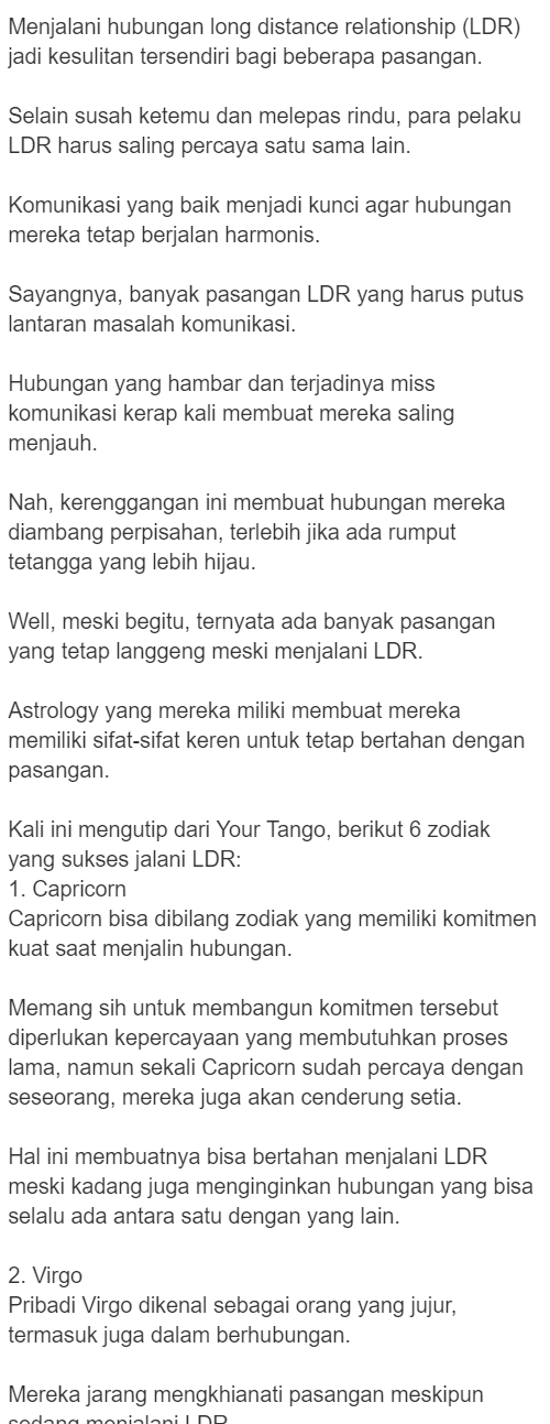 7 Zodiak Ini Kuat Banget Jalani Hubungan Jarak Jauh Susah Ditikungnya Tribun Berita