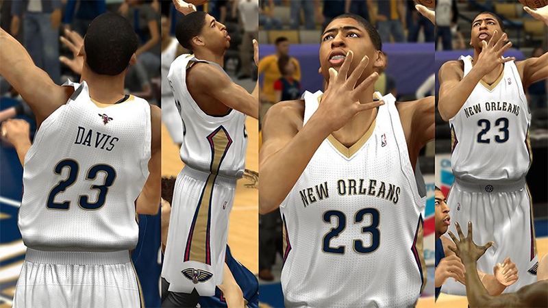 NBA 2K13 New Orleans Pelicans Fictional Jerseys 