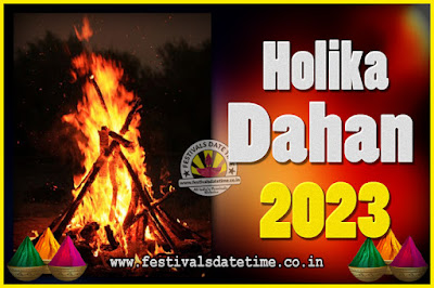 2023 Holika Dahan Puja Date & Time, 2023 Holika Dahan Calendar