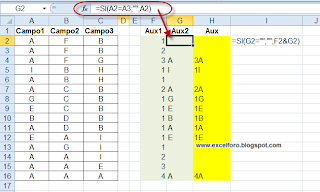 Contando secuencias en un rango de Excel.
