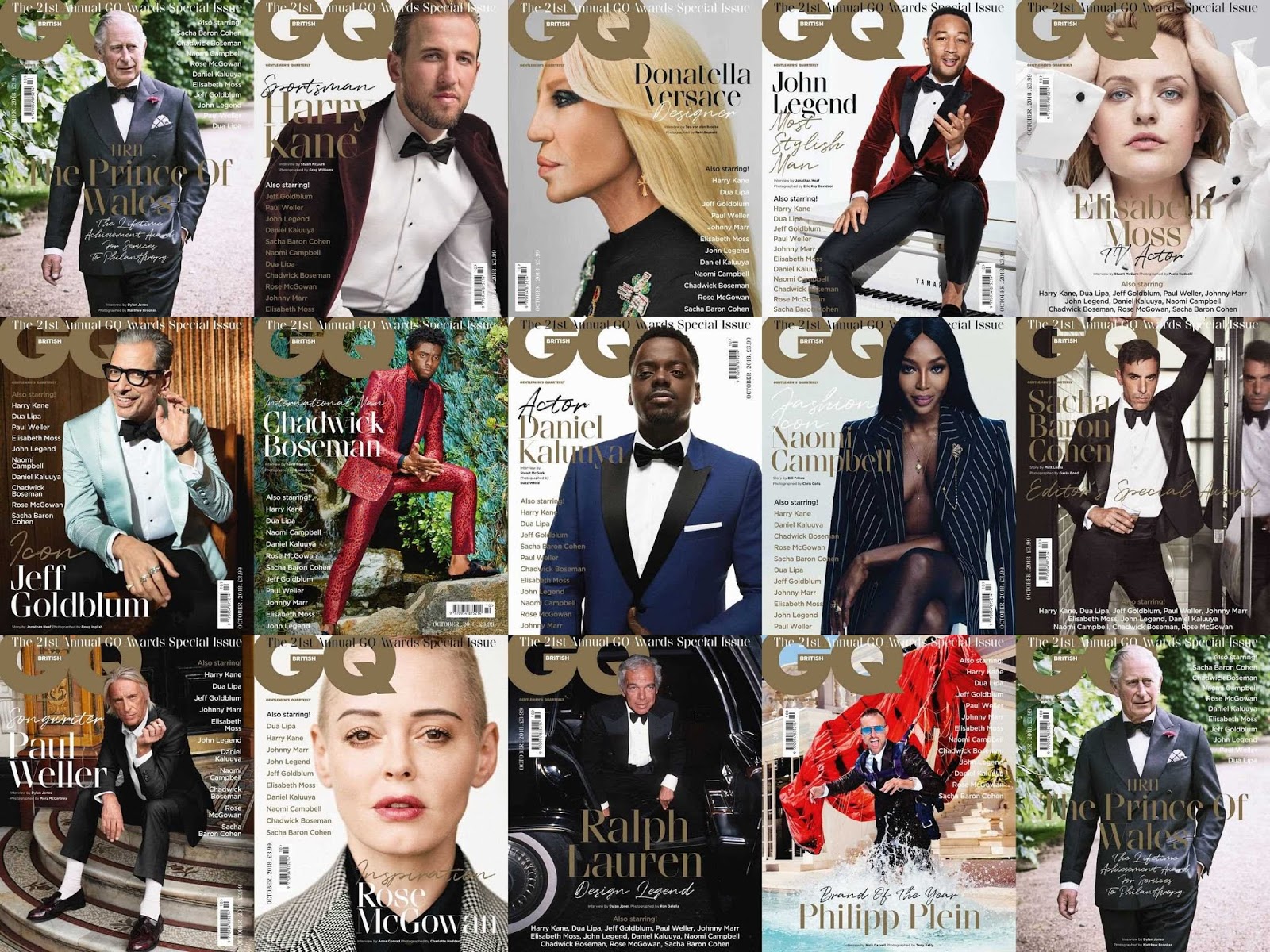GQ UK celebra a los hombres mujeres del año en su edición de octubre 2018