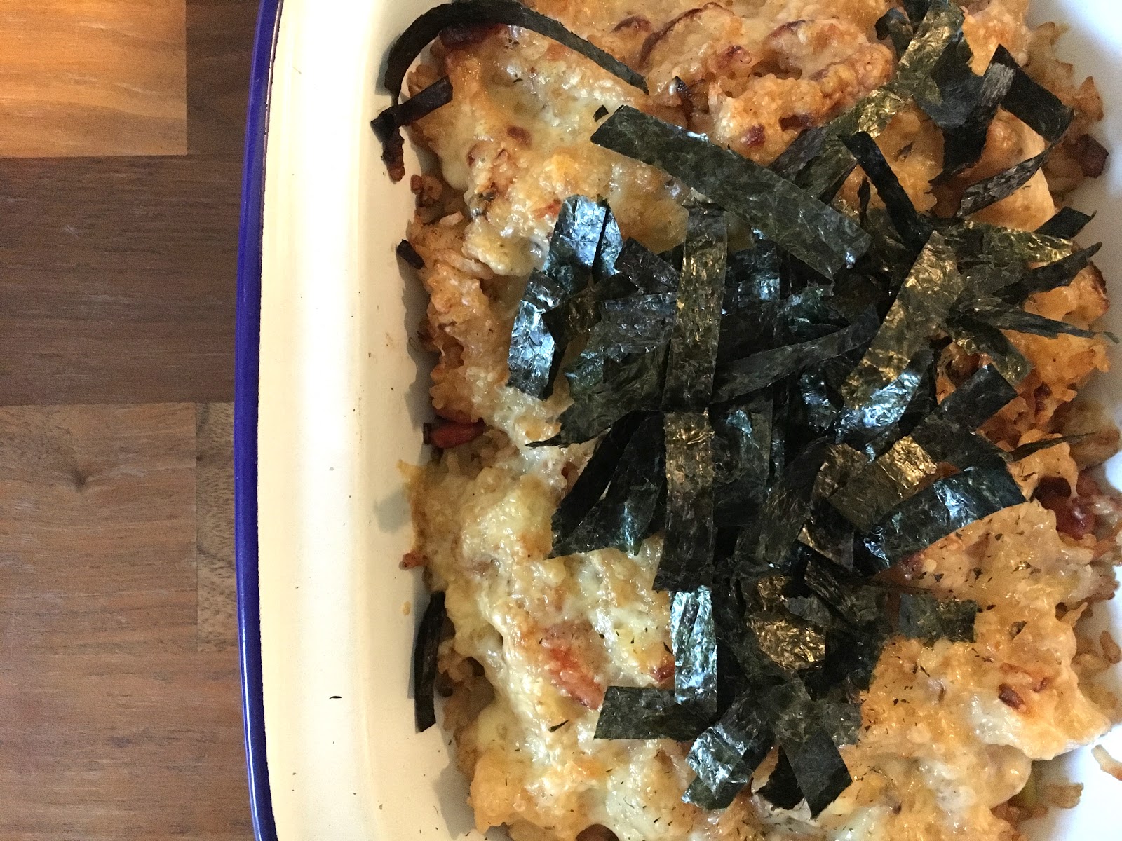 Kimchi and Bacon Fried Rice with Cheese / LUCY LOVES TO EAT