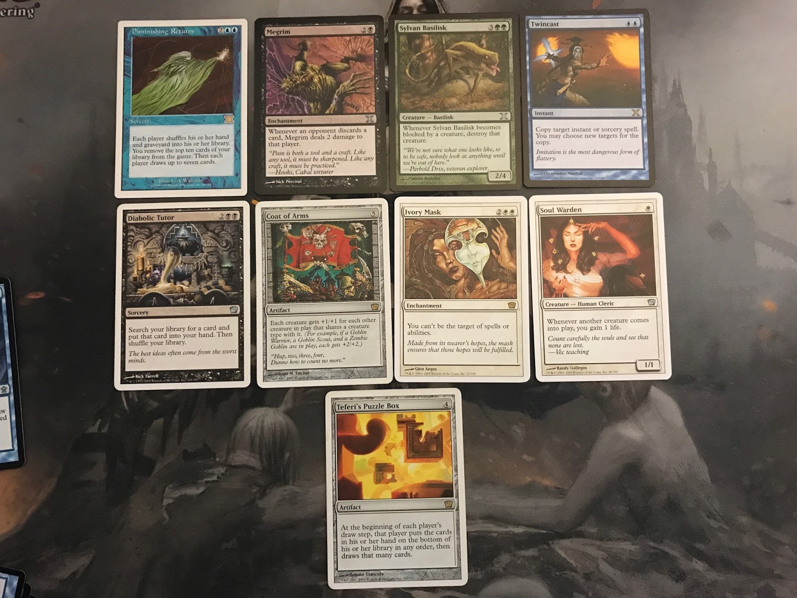 Collecting Magic the Gathering trades with my first