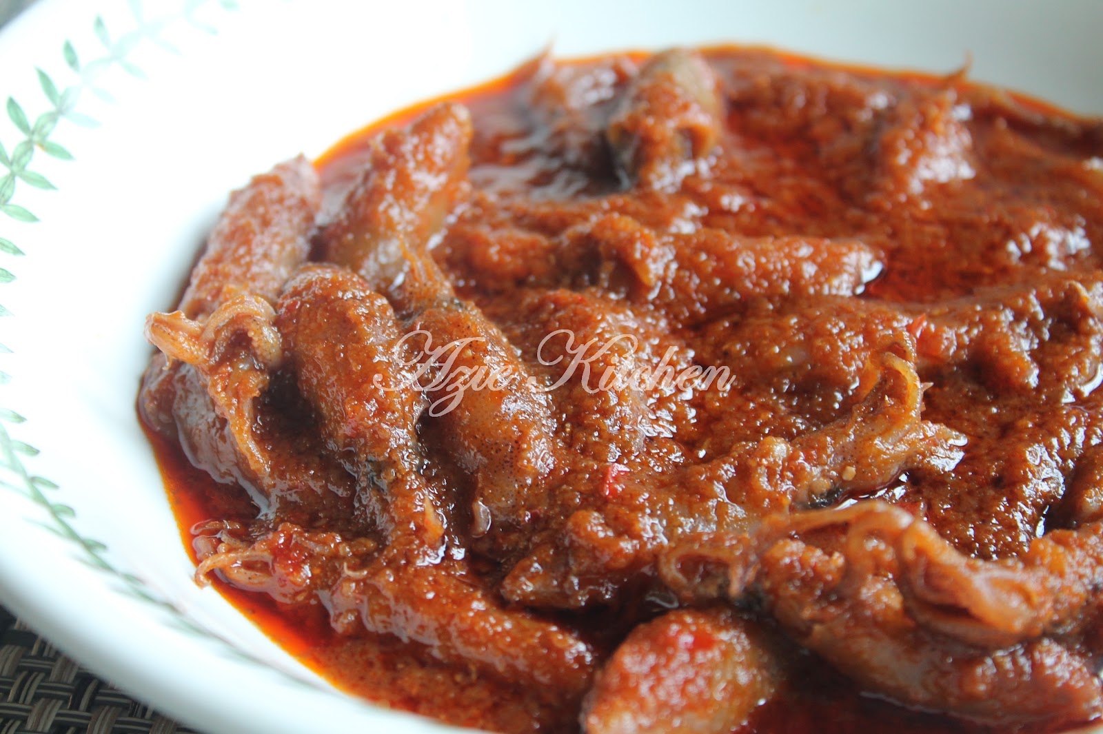 Sambal Tumis Sotong Kering Kecil Azie Kitchen