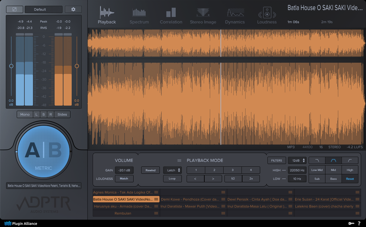 ADPTR AUDIO Metric AB v1.4.0 for Windows Free download