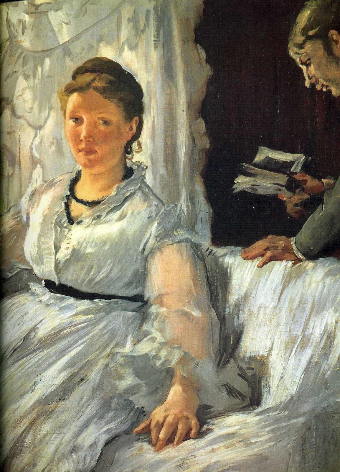 Биография картин. Мане Эдуард ( Édouard Manet; 1832-1883). Эдуард Мане. «Чтение», 1865. Эдуард Мане картина чтение. Э Мане портрет.