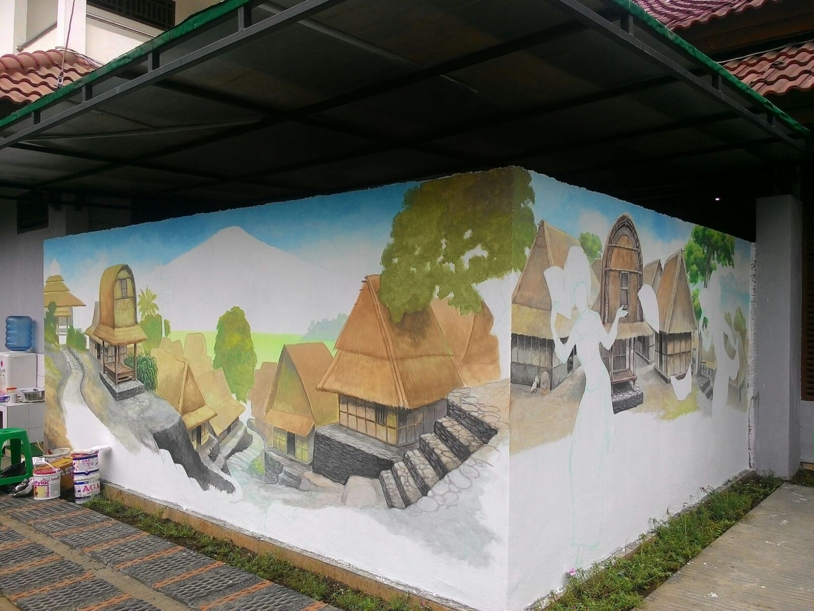 Mural Jogja Mural 3D Trick Art at Lombok Jogja Painting