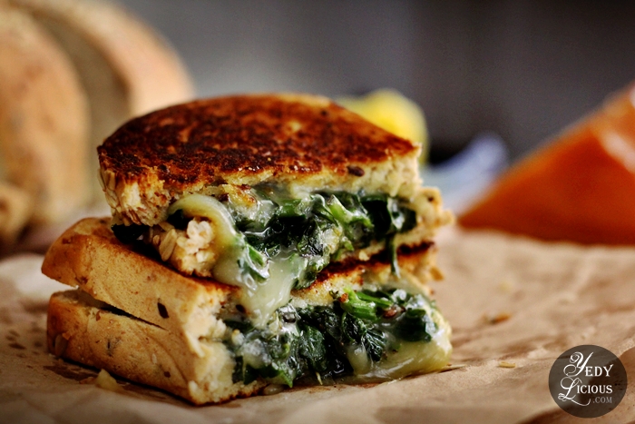 Spinach and Grilled Cheese Sandwich Recipe, How To Make Grilled Cheese Sandwich with Spinach, Grilled Cheese Sandwich Idea, Vegetarian-friendly Sandwich Recipe Healthy Sandwich Recipe Using Organic Veggie Mommies, Recipe Using Organic Produce, Best Bread and Cheese to Use for Grilled Cheese Sandwich, Organic Veggie Mommies, Where To Buy Organic Produce Vegetable Fruits in Manila Philippines, Best Top Food Blog on Easy Recipe, Top Best Food Blog in Manila Philippines YedyLicious Manila Food Blog Copyright Yedy Calaguas