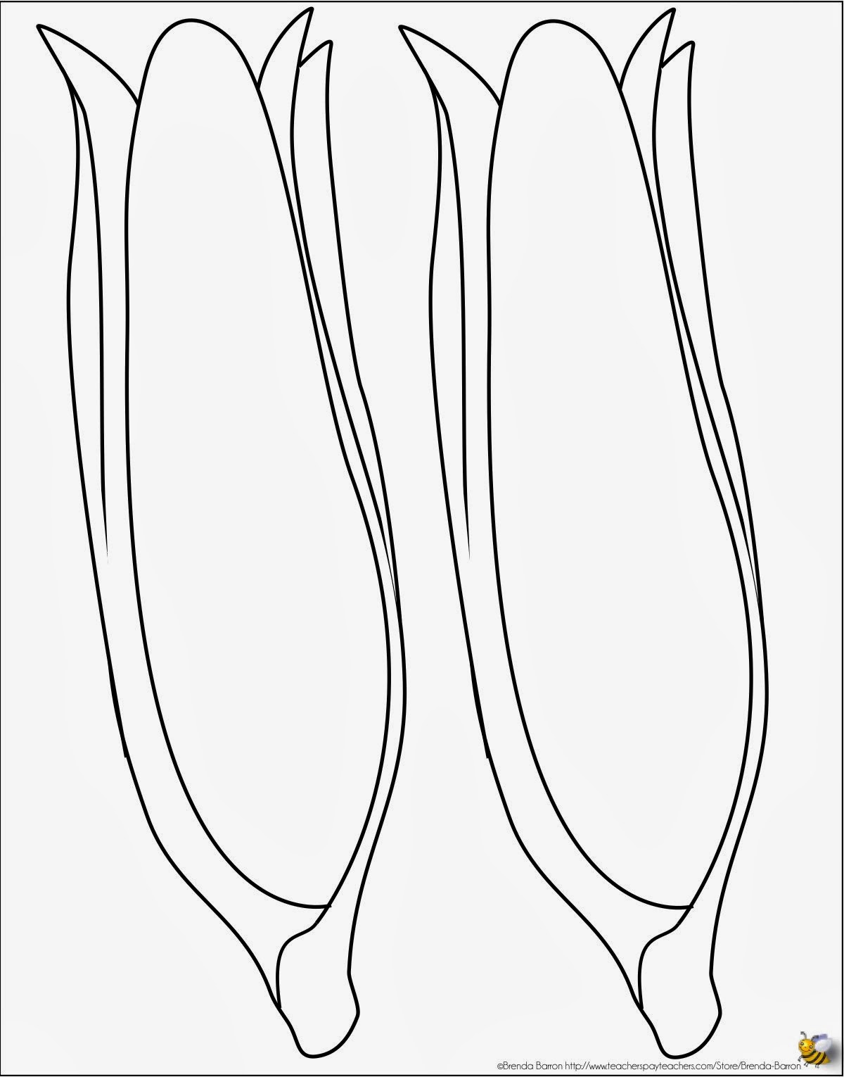 ear of corn coloring pages - photo #47