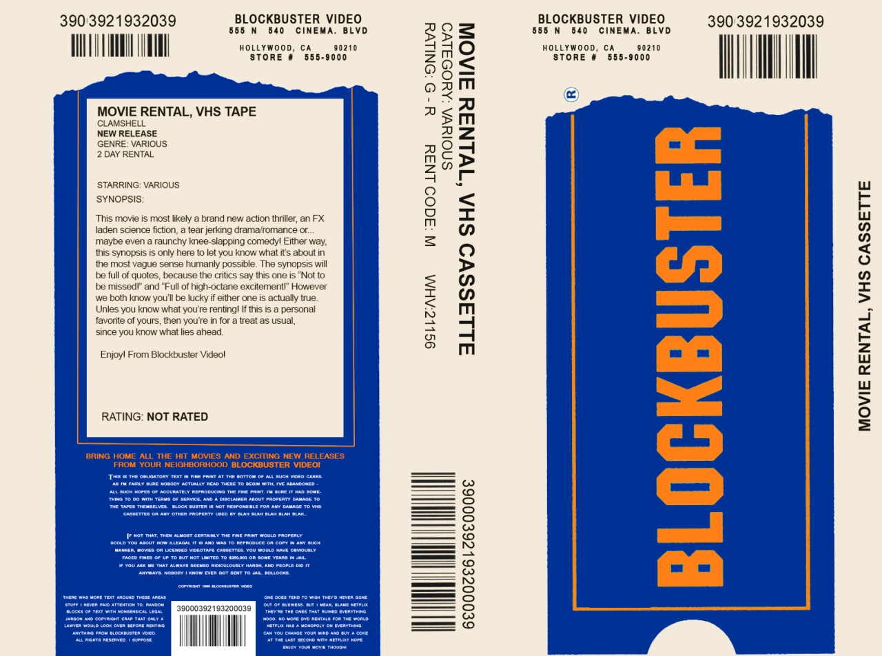 Neon Rocketship Blockbuster Video Tape Case neon-rocketship-blockbuster-video-tape-case