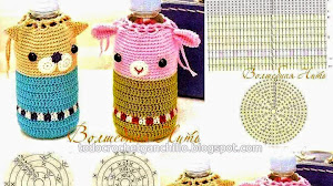 Patrones de Porta Botella para niños - Crochet