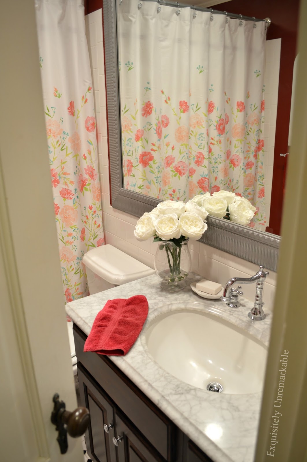 Springtime Shower Curtain Swap Exquisitely Unremarkable