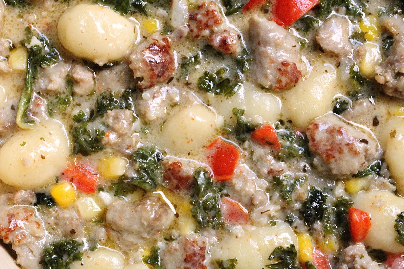 QUICK SAUSAGE KALE AND GNOCCHI STEW In Good Flavor Great Recipes