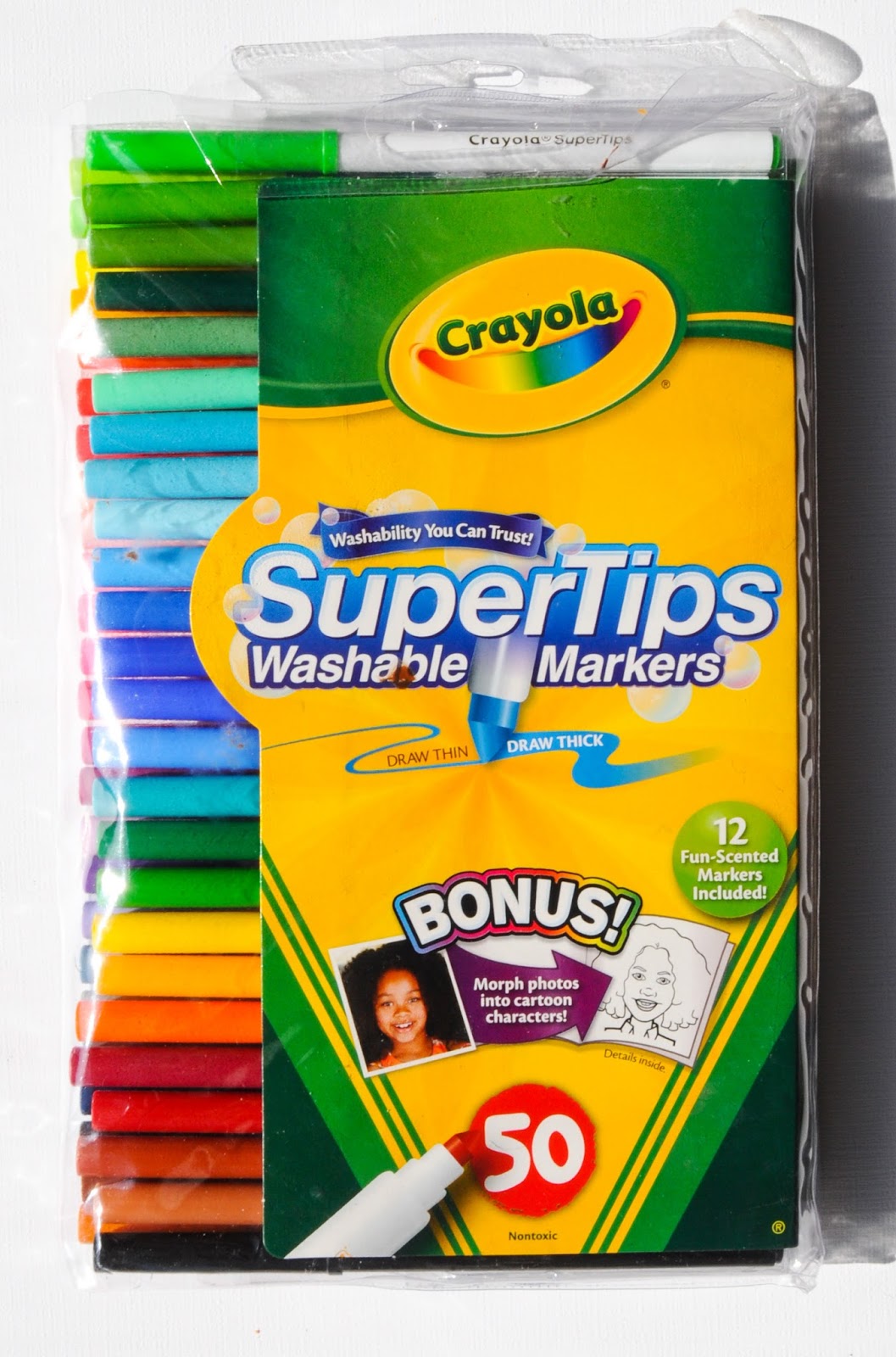 CRAYOLA Super Tips Washable Markers-Assorted Colors 50/Pkg