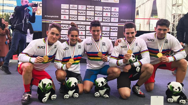 Debut de oro de la Selección Española en el Mundial de Ciclismo Urbano