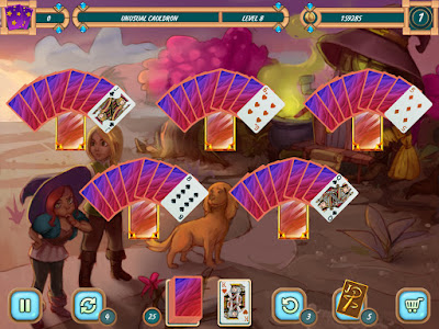 Sweet Solitaire School Witch Game Screenshot 6