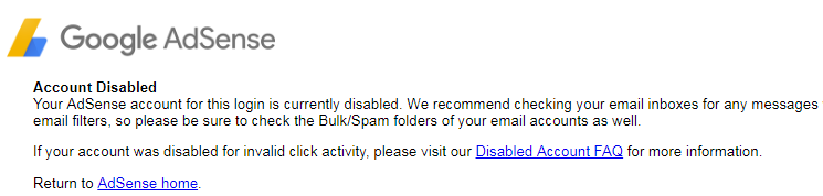 Adsense Banned: Petaka bagi Pemilik Website dan Cara Mengatasinya
