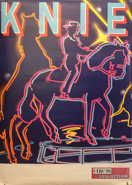 motif en neon cavalier a cheval