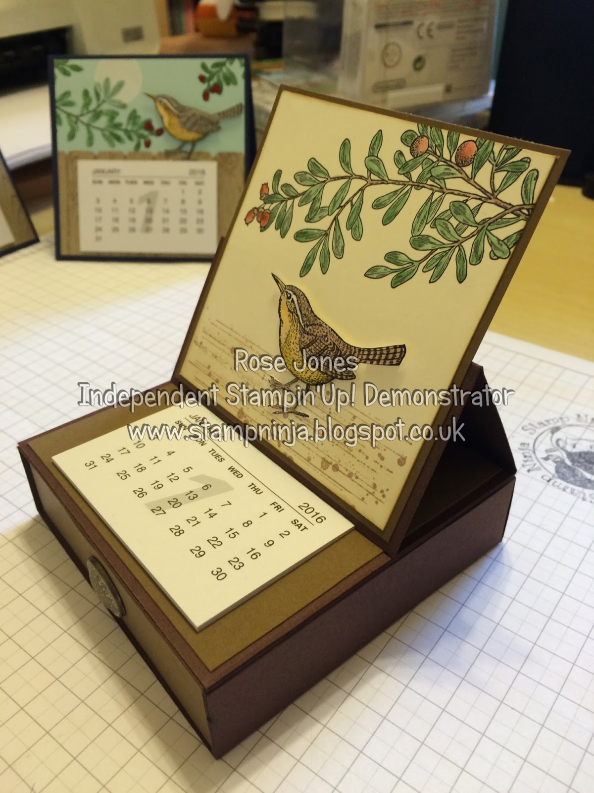 Stamp Ninja: An Open Heart Calendar with drawer.