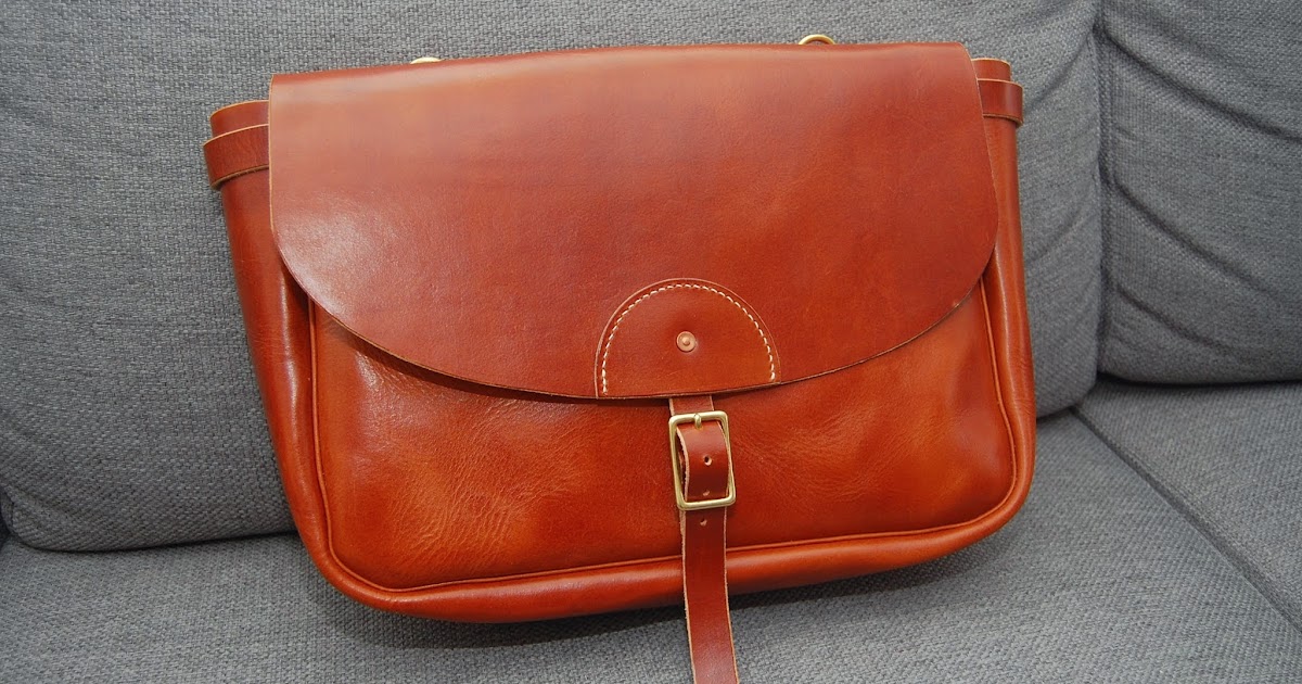 Andersen leather U.S mail bag