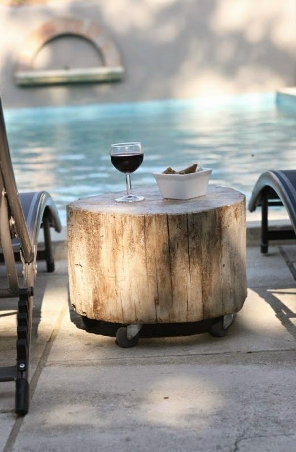 Tree trunk table – super original designs!