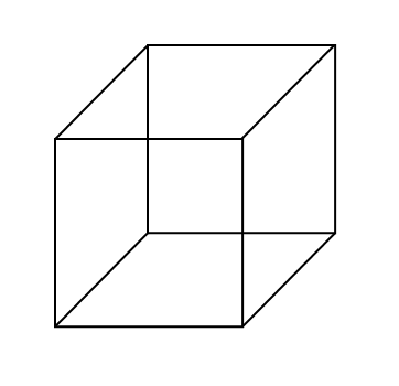 Как нарисовать 4 д куб