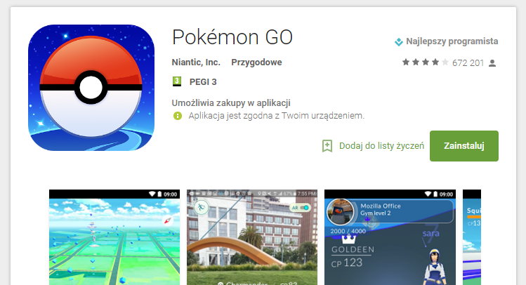 pokemon go google play store pokemon go google play store