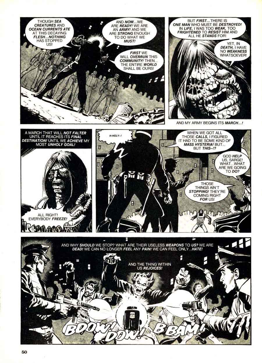 Eerie #128 - Jim Starlin Neal Adams horror comic book magazine page