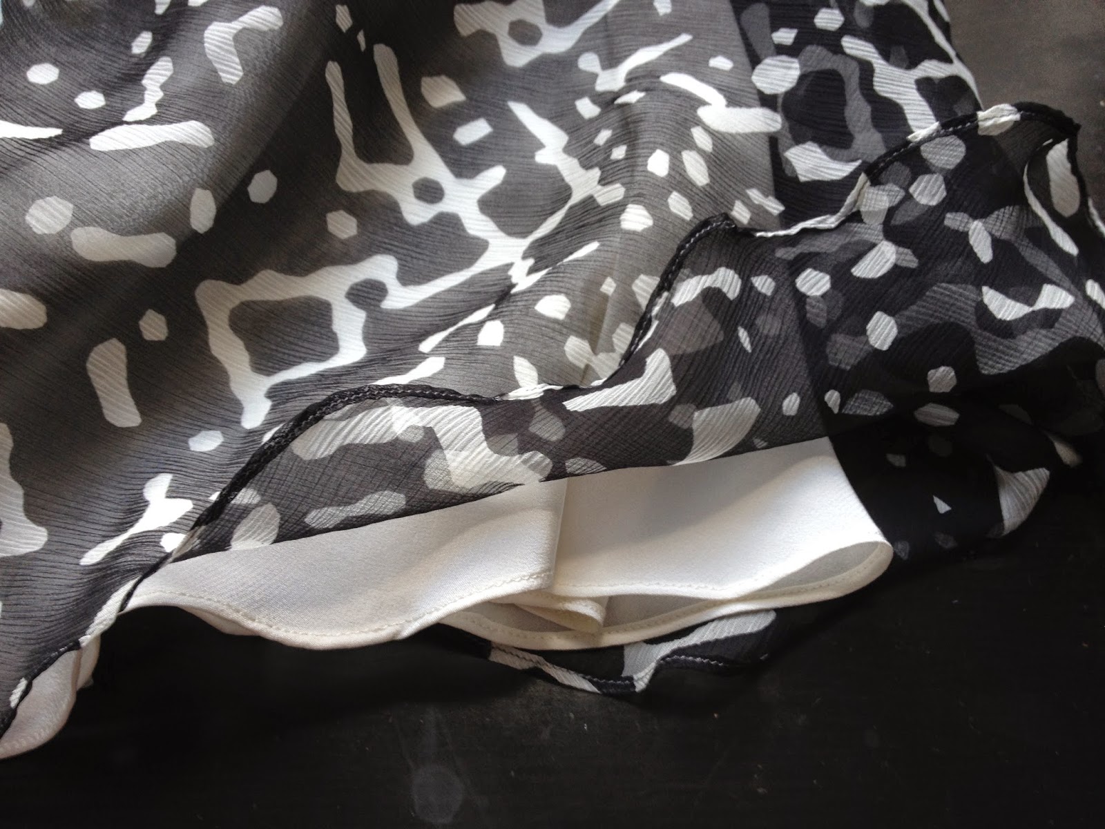 Diary of a Chain Stitcher: Mood Fabrics Oscar de la Renta Silk Chiffon Dress