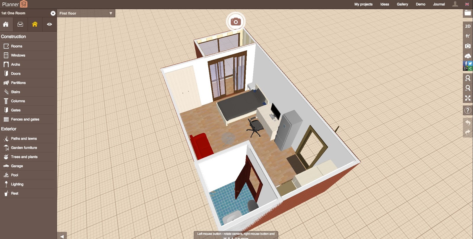 Virtual furniture placement (가상 가구 배치)