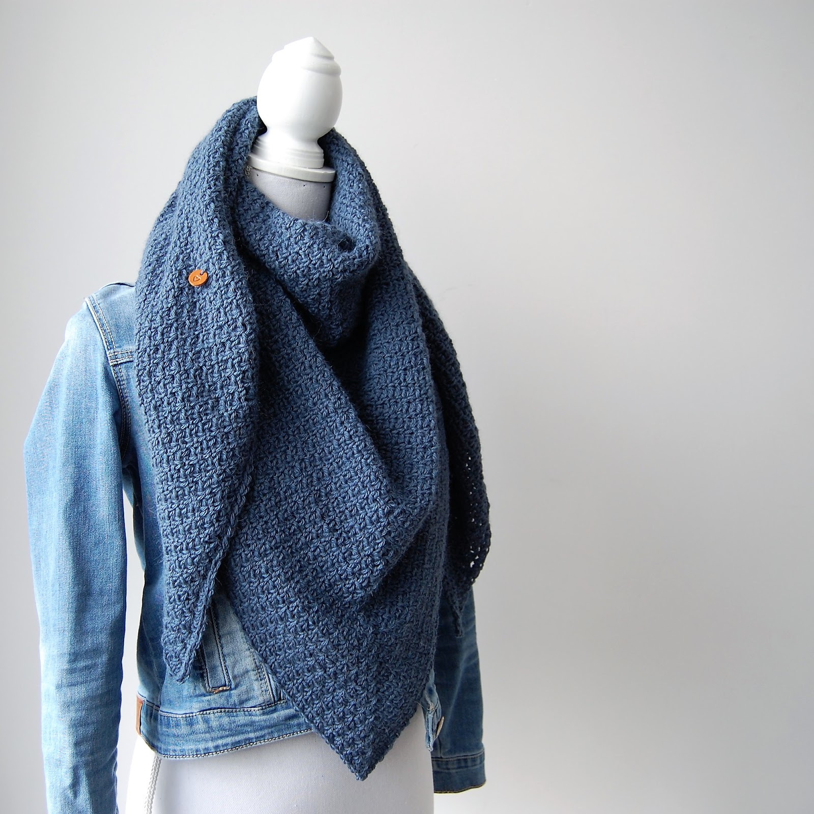 driehoek sjaal haken patroon