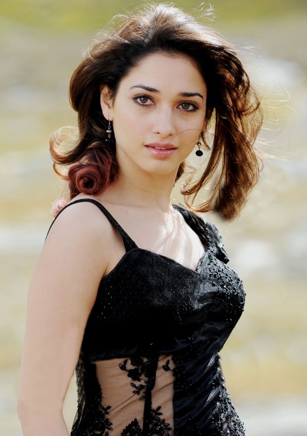 Tamanna Bhatia Pictures: Tamannah Gorgeous Photo Gallery in Black Dress ...