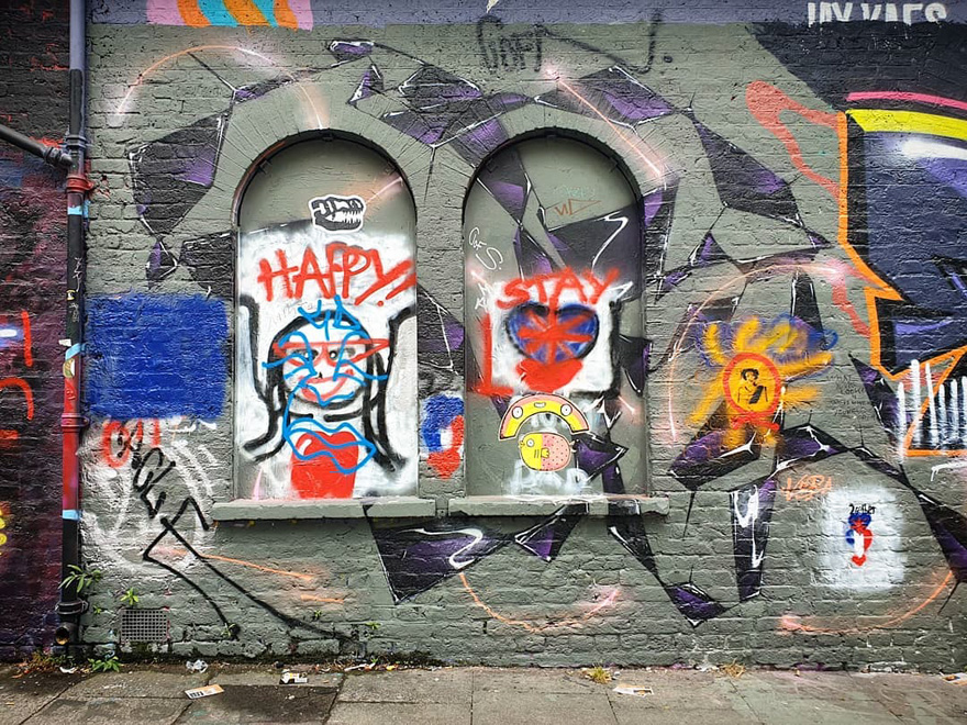 Graffiti Artist Paints On Walls And Makes Them Transparent
