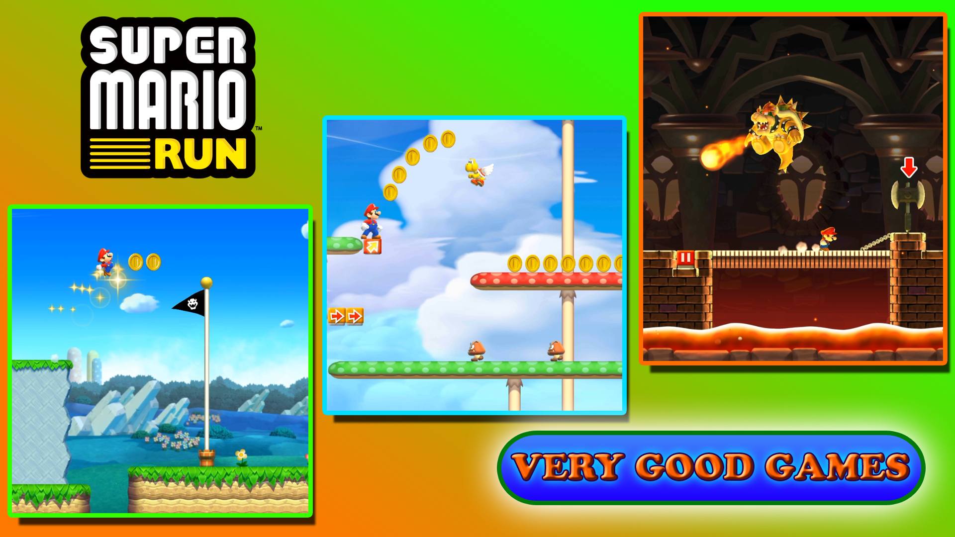 Gameplay of Super Mario Run - game screenshots