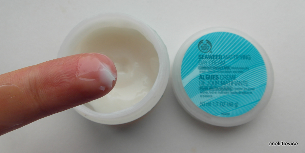 REVIEW The Body Shop Seaweed Mattifying Day Cream One Little Vice