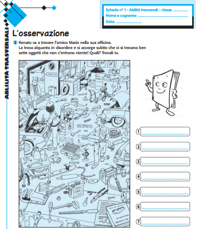 Volume Con 60 Schede Didattiche Utili Per Le Abilita Trasversali Logico Lessicali Bianco Sul Nero