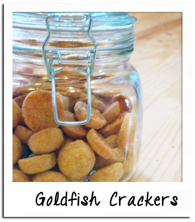 Kinda Granola Goldfish...err...Cheesy Crackers