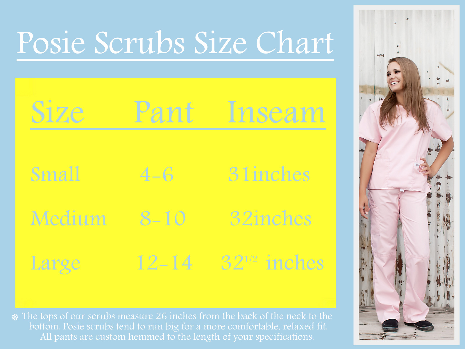 Baby Scrubs Size Chart