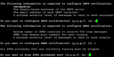 Configure two node VCS Cluster smtp settings