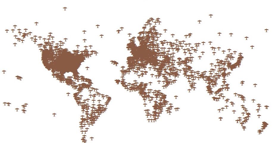 Download shapefile World Airports - المطارات العالمية - GIS For You